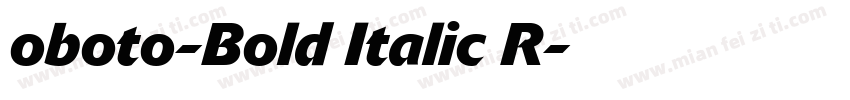 oboto-Bold Italic R字体转换